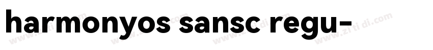 harmonyos sansc regu字体转换